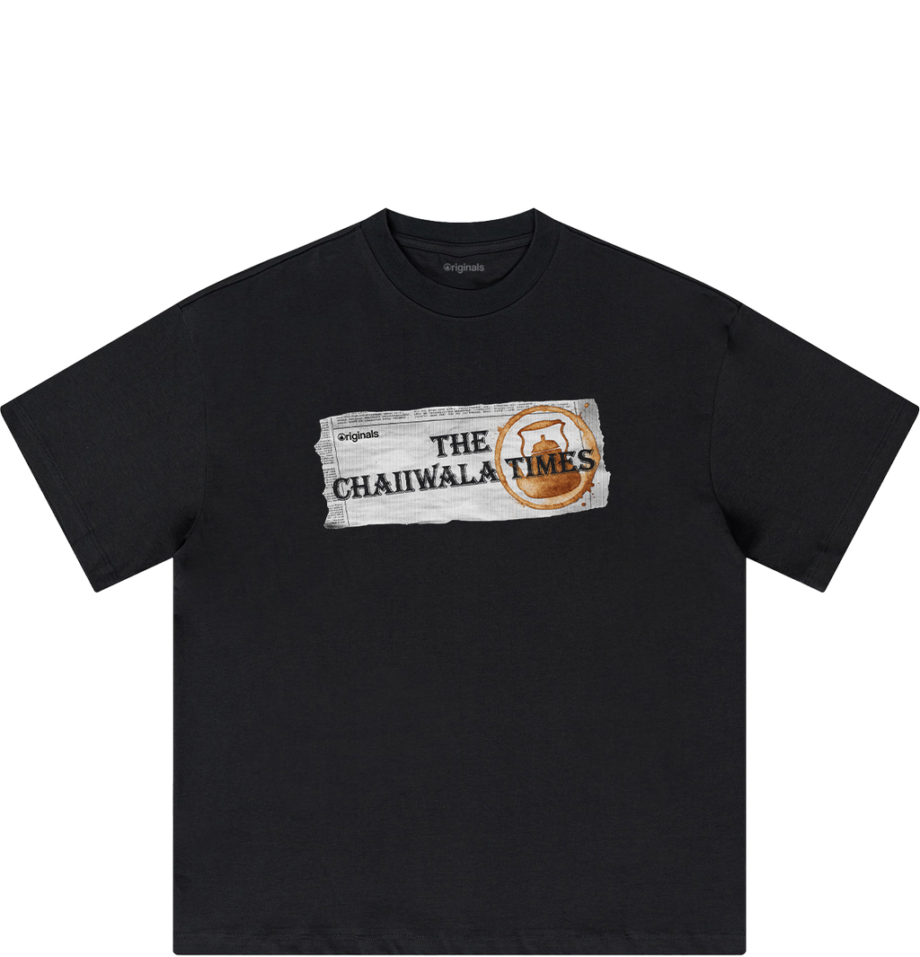 The Chaiiwala Times Tee - Black