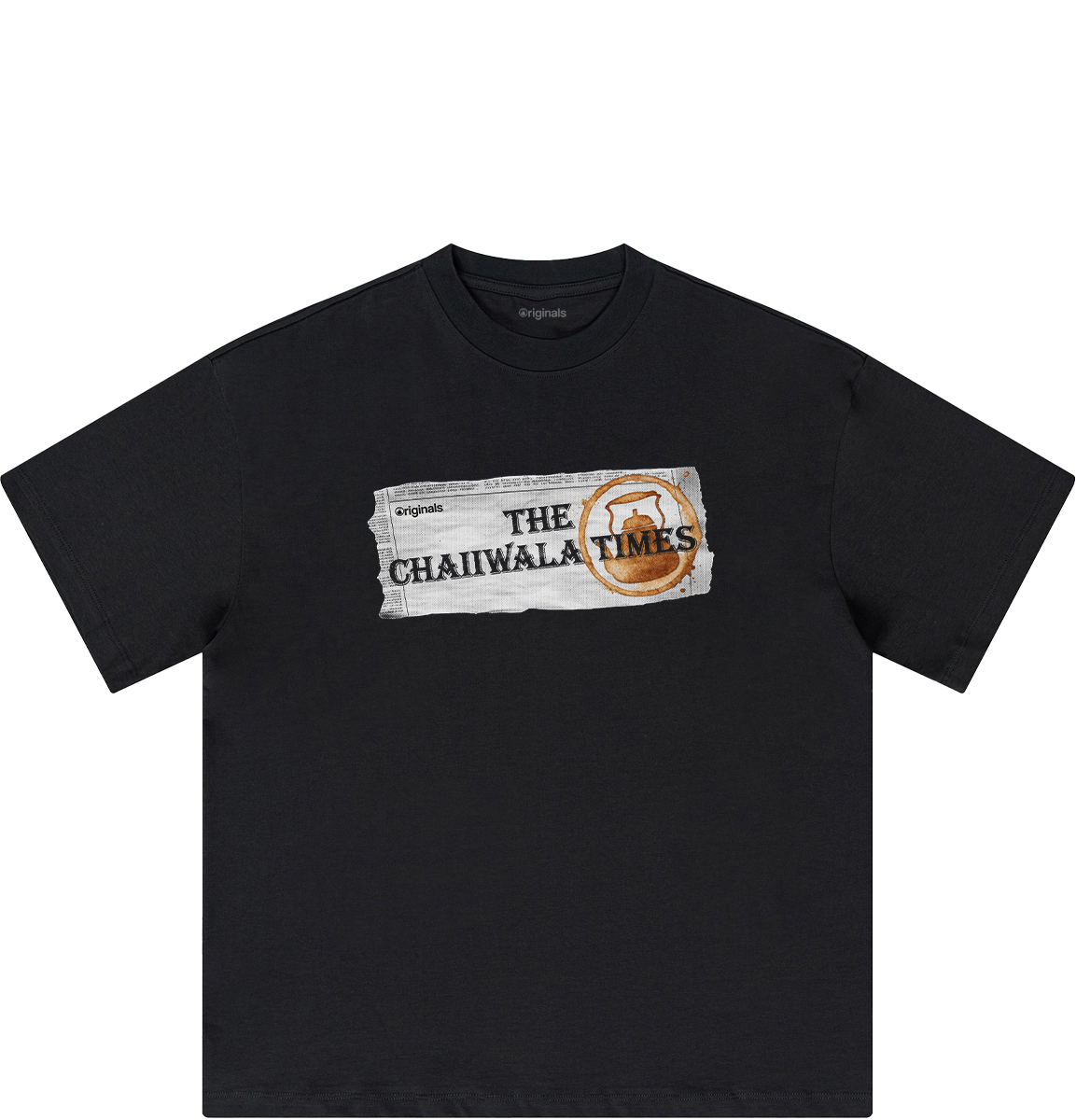 The Chaiiwala Times Tee - Black