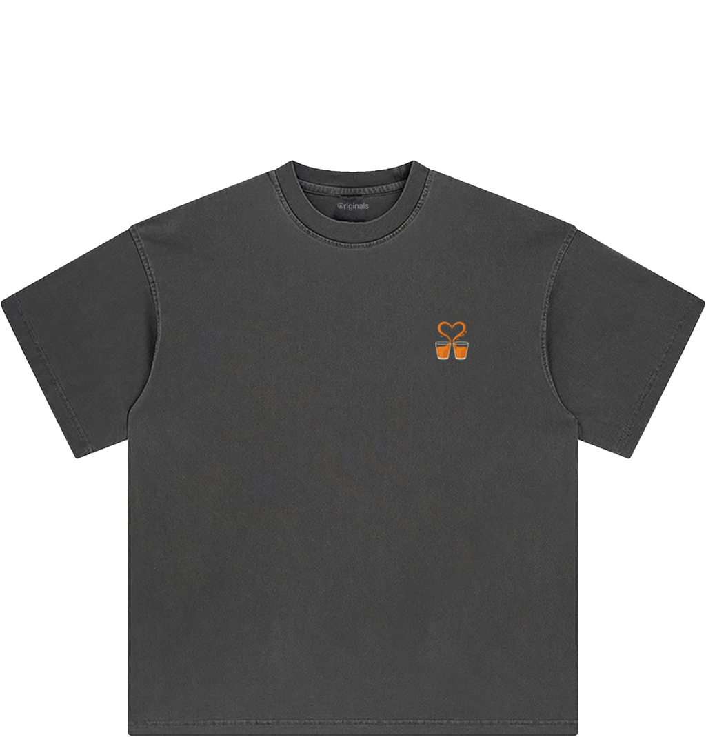 Chaii Lovers Club Tee - Washed Grey