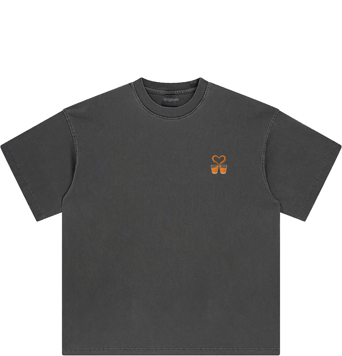 Chaii Lovers Club Tee - Washed Grey