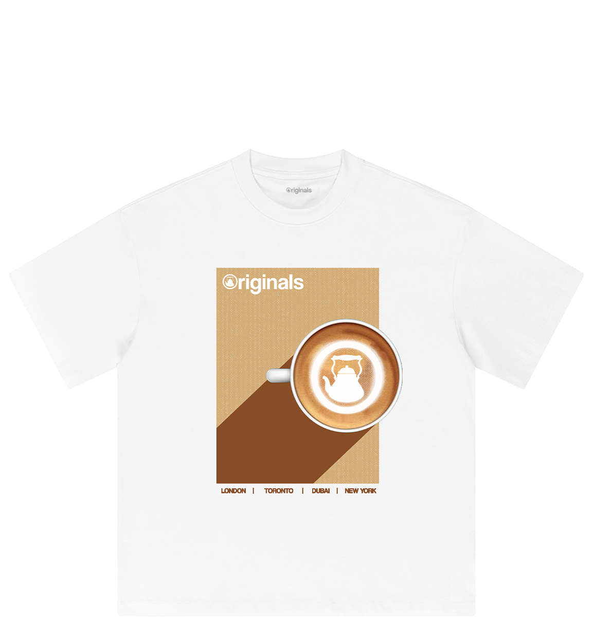 Across The Globe Tee -  White