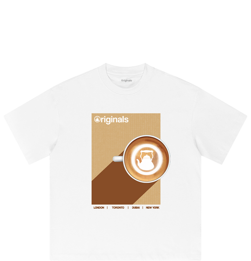 Across The Globe Tee -  White