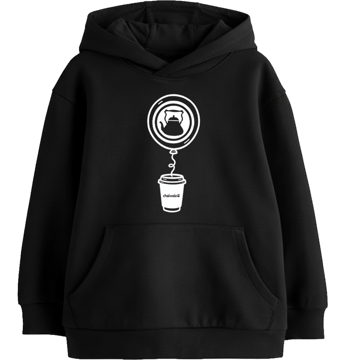 Wala Kids Balloon Hoodie - Black