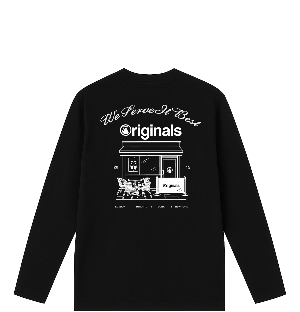 We Serve It Best Long Sleeve - Black