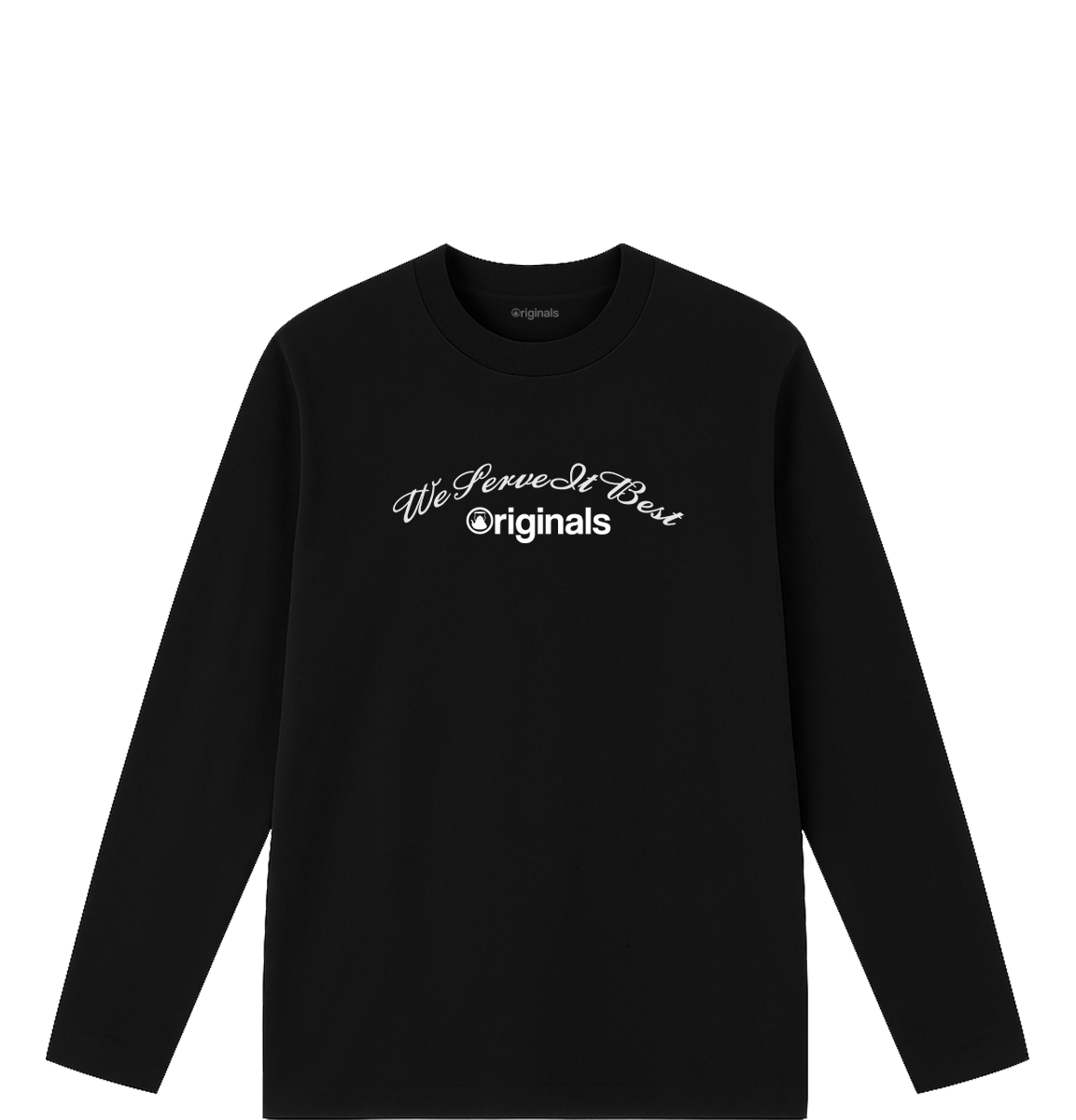 We Serve It Best Long Sleeve - Black