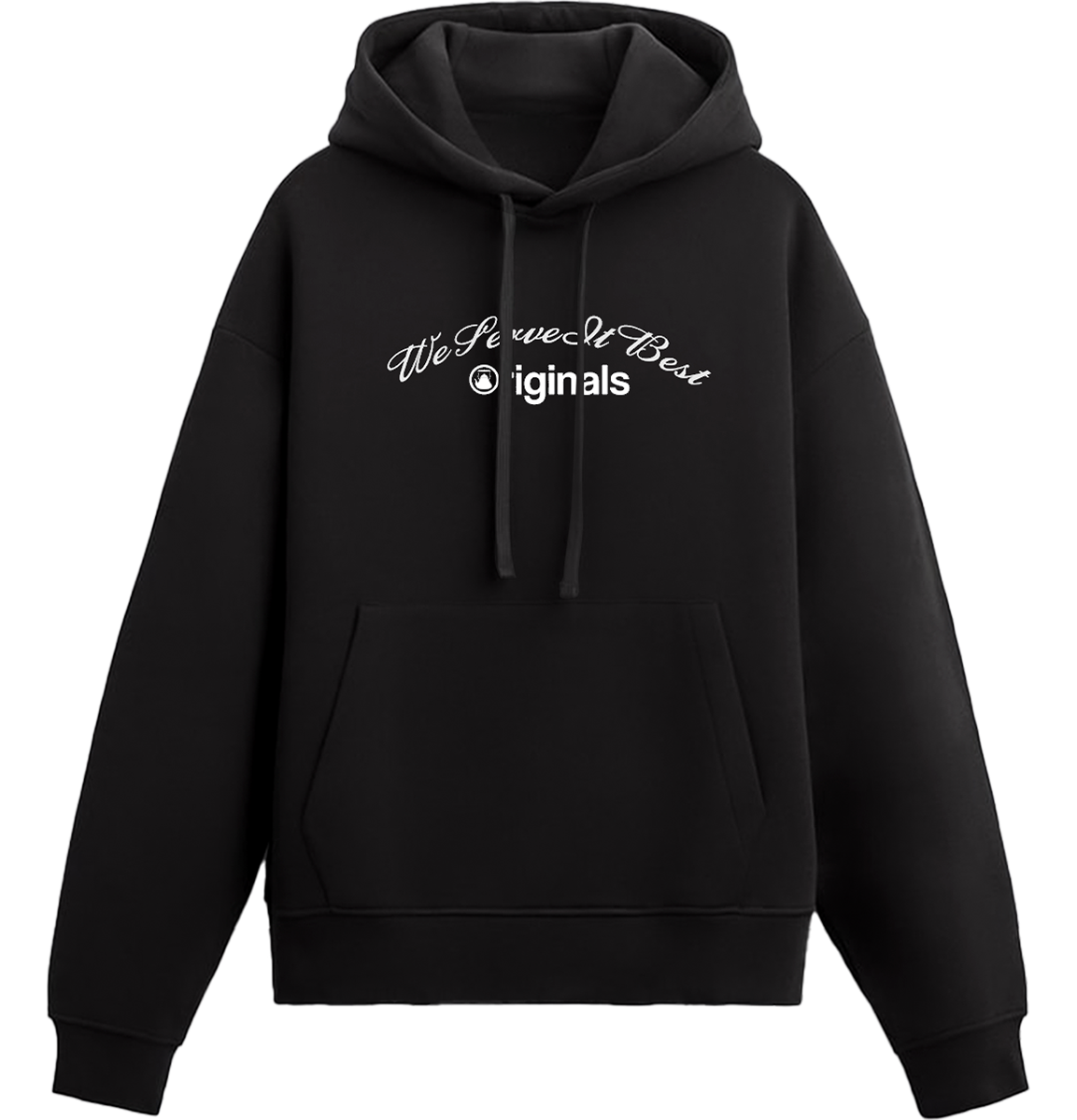 We Serve It Best Hoodie - Black