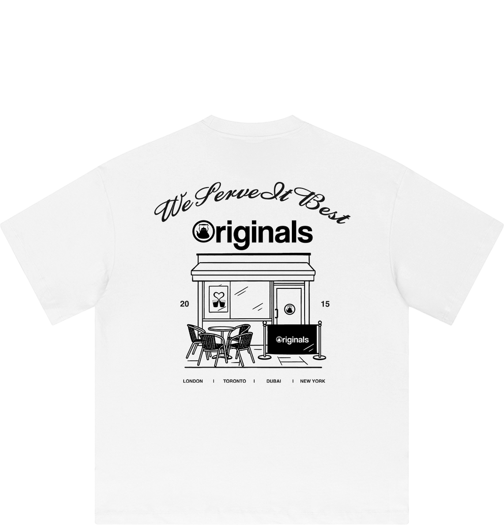 We Serve It Best Tee - White
