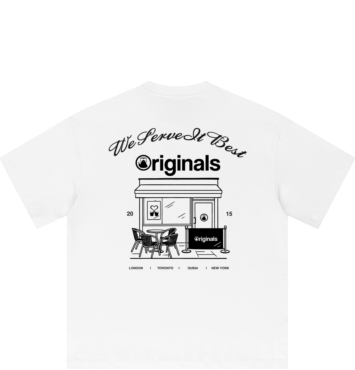 We Serve It Best Tee - White
