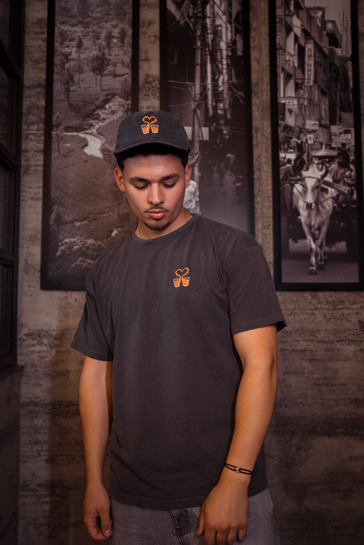 Chaii Lovers Club Tee - Washed Grey