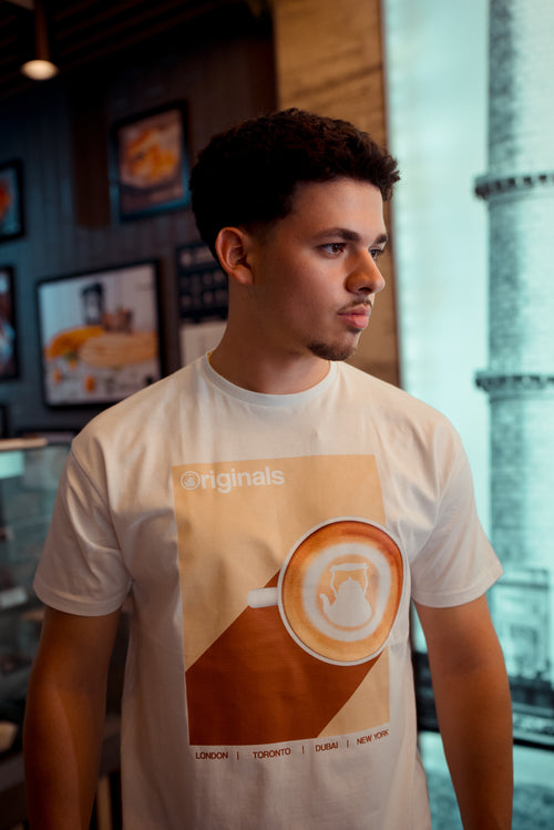 Across The Globe Tee -  White